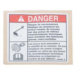 Picture of Decal Danger Tip-Over Tires