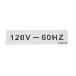 Picture of Decal - 120v-60hz