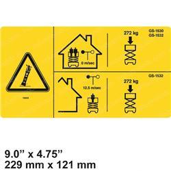 Picture of Label Maxcap 272kg Gs1530