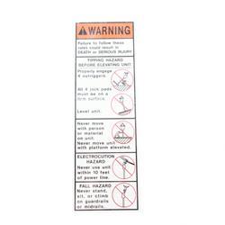 Picture of Decal - Warning Elevation