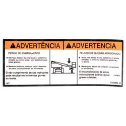 Picture of Decal - Warning Crushing (lat)