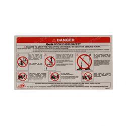 Picture of Decal Safety Rules Boom