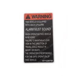 Picture of Decal - Backup Alarm