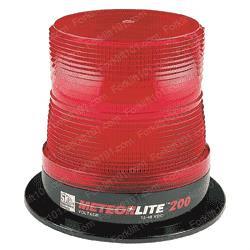 sy362000h-r STROBE ML200 - 12-48V - RED - PERM MOUNT - HIGH PROFILE - - POLYCARBONATE BASE - CLASS III - 3 JOULE - 70 SINGLE FPM