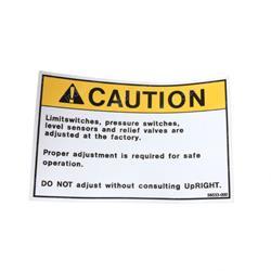 Picture of Decal - Do Not Adjust