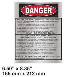 Picture of Nameplate Danger