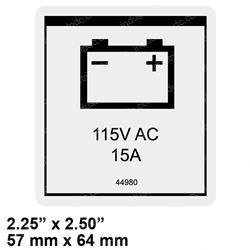 Picture of Decal - Label Pwr to Charger