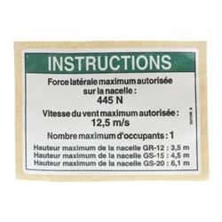 Picture of Decal Side Force 100 Lbs Gr