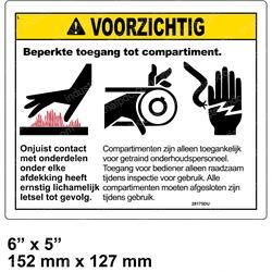 Picture of Decal - Warning Compart Access