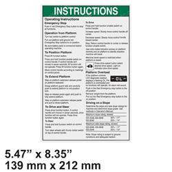 Picture of Decal - Op Inst Plat