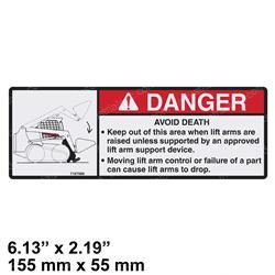 Picture of Decal - Danger Avoid Death