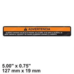 Picture of Decal - Warn Pressure Gas (es)