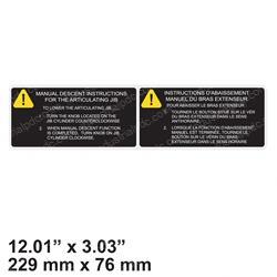 Picture of Decal - Manual Descent