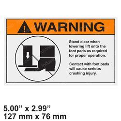 Picture of Decal - Warning Stand Clear