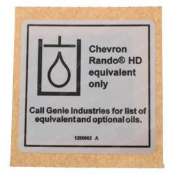 Picture of Decal, Label - Chevron Rando,