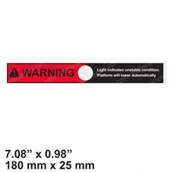 MARKLIFT 2015 DECAL - WARNING