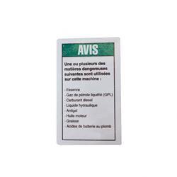 Picture of Decal - Notice Hazardous Matl
