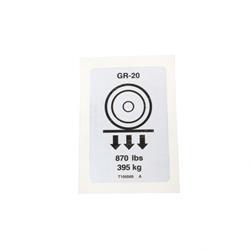 Picture of Decal-Label-Wheel Load Gr20