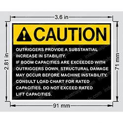 Picture of Decal - Outrigger Safety