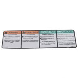 Picture of Decal  Gen Warning (eng S