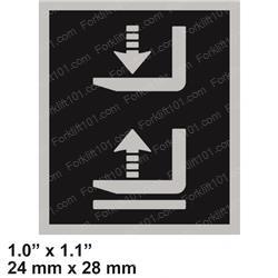 sy54302 DECAL - FORK CONTROLS