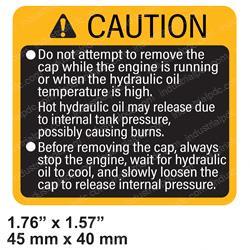 Picture of Decal - Caution Hot Oil