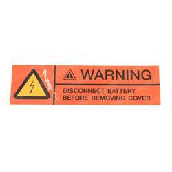 Picture of Decal - Warning Disconnect Batt