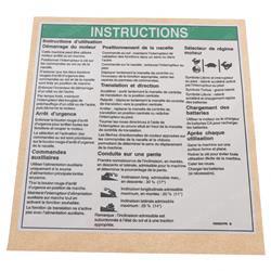 Picture of Decal Notice Oper Inst Be