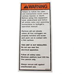 Picture of Decal - Warning Use