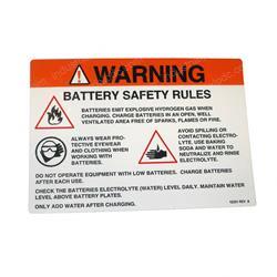 Picture of Decal Danger Battery Gasboom