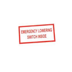 Picture of Decal - Emergency Down Switch