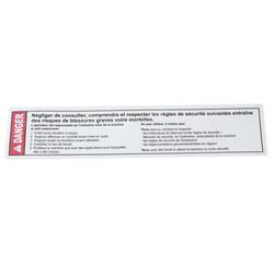 Picture of Decal Danger Improper Use