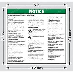 Picture of Decal - Plat Oper Instructions