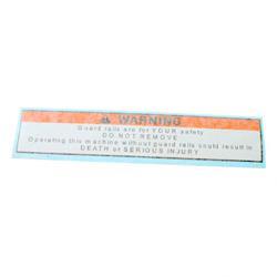 Picture of Decal - Caution Scissor Guard