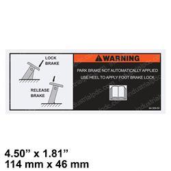 Picture of Decal Brake Warn Mdl-2534