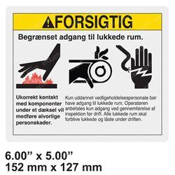 Picture of Decal - Caution Confined Space