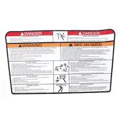 Picture of Decal - Warning Plt (can)