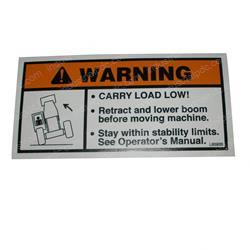 Picture of Decal/Caution Carry Load
