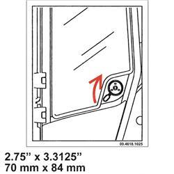 Picture of Decal-Uppr Door Ext Unlock Sys