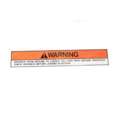 Picture of Decal Label Floor Load Gr12