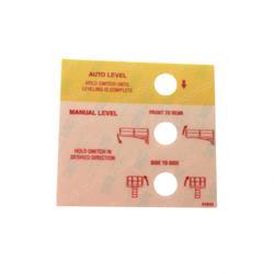 Picture of Decal - Control Panel Auto Le