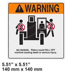 Picture of Decal - No Riders