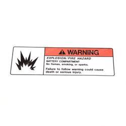 Picture of Decal Warning Battery