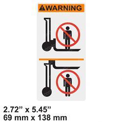 Picture of Decal - Fork Warn. Small