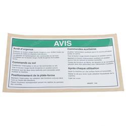Picture of Decal Notice Grd Oper Instruc