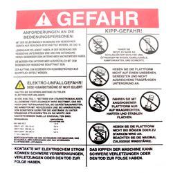 Picture of Decal - Danger Elec/Tipover