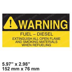 Picture of Plate - Diesel Fuel Warn