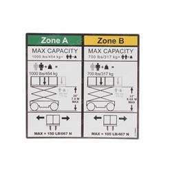 Picture of Decal - Capacity 1000lb - 454k