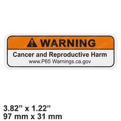 Picture of Decal - Warning Prop 65