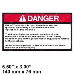 Picture of Decal - Danger Qualification